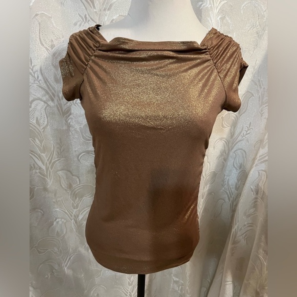 Judy Knapp Gold Metallic Top